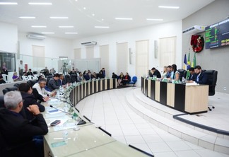 O plenário da Câmara Municipal de Boa Vista nesta quarta-feira (Foto: Reynesson Damasceno/CMBV)
