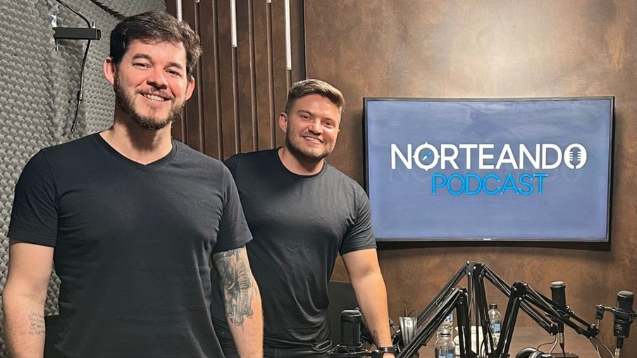 Podcast Norteando é apresentado por Wharlison Aguiar e David Barbosa (Foto: Arquivo Pessoal)
