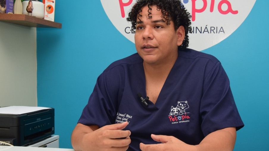 Ismael Braz é médico veterinário comportamental (Foto: Nilzete Franco/FolhaBV)
