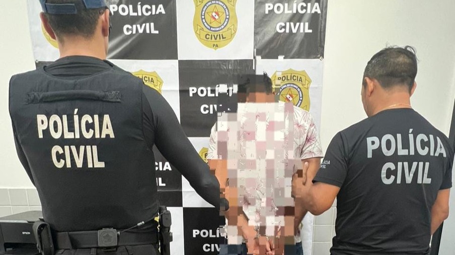 O cumprimento do mandado de prisão contra ele foi formalizado pela equipe do Pará (Foto: Polícia Civil do Pará)