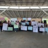 A manifestação, contou com os profissionais da educação da região Serra da Lua e também com pais de alunos. (Foto: Divulgação)