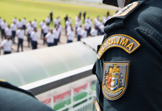Curso de Formação da Polícia Militar de Roraima no estádio Canarinho, em 2021 (Foto: SupCom ALE-RR)