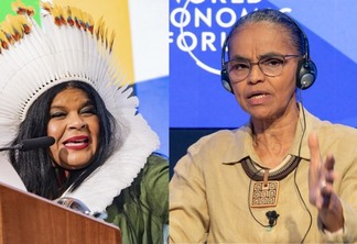 Ministras dos Povos Indígenas, Sônia Guajajara, e do Meio Ambiente, Marina Silva (Fotos: Divulgação)