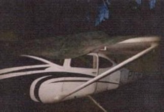 Aeronave utilizada no garimpo (Foto: PFRR)