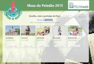 Candidata escolhida no site da Folha reinará como musa do campeonato deste ano, até a próxima edição (Foto: Reprodução/Musa do Peladão)