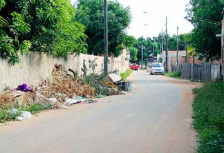 Travessa Gideão, entre as ruas Gideão e Calebe, no bairro Cambará, é dominada por traficantes (Foto: Wenderson de Jesus)
