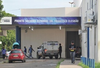 O corpo do motorista foi removido pelo IML do Hospital Geral de Roraima (Foto: Diane Sampaio)