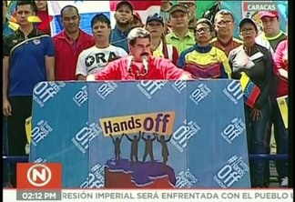 Em seu discurso, Maduro diz que está mobilizado em defesa da paz da Venezuela (Foto: Divulgação)