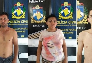 Pablo Silva, Clenilson Rodrigues e Simone Costa foram presos nessa quarta-feira(Fotos: Divulgação )