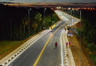 Ponte sobre Igarapé Caranã, na Avenida Padre Anchieta, faz parte do conjunto de obras do projeto de mobilidade urbana (Foto: Divulgação PMBV/Fernando Teixeira)
