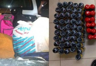 As mercadorias furtadas da loja foram encontradas no quarto de hotel alugado pelos criminosos (Foto: Divulgação)