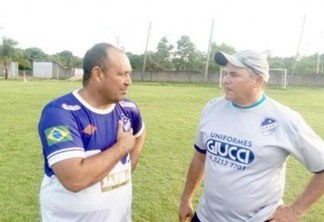 Técnico Chiquinho Viana e o preparador físico Beto Viera acreditam em bom jogo por ter uma equipe forte e rápida (Foto: Arquivo Folha)