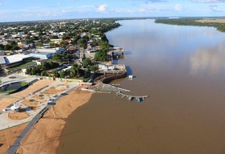 Segundo a Caer o nível médio do Rio Branco em Boa Vista é de 2,39 metros (Foto: Diane Sampaio/FolhaBV)