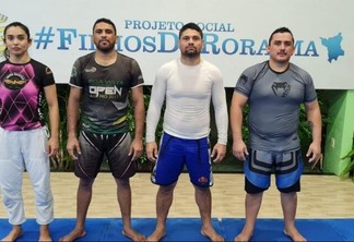 Os lutadores fazem parte da academia Game Fight RR (Foto: Divulgação)