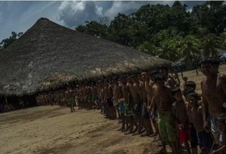 Uma das aldeias Waimiri-Atroari, localizada na divisa dos estados do Amazonas e Roraima (Imagem: Raphael Alves / TJAM)