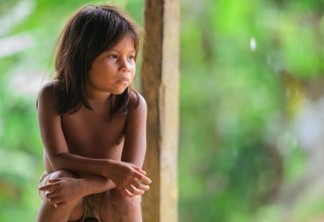 Crianças indígenas no abrigo Pintolândia, mantido pela Operação Acolhida (Foto: ACNUR/Vincent Tremeau)