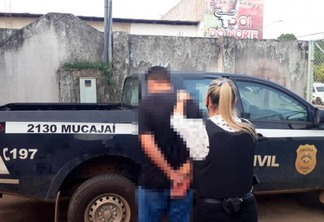 Foi cumprido um mandado de prisão preventiva contra o mototaxista pelo crime de estupro de vulnerável. (Foto: Divulgação)