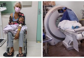 Reinalda Ferreira da Silva sofre com complicações do câncer (Foto: Arquivo pessoal/Montagem)