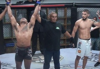 Fabiano Jacarezinho vibra com vitória no Brazilian Fighting Series de MMA (Foto: Divulgação)