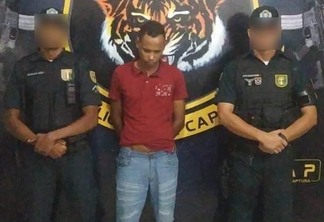 Sabino foi preso durante patrulhamento ostensivo do Primeiro Batalhão da Polícia Militar (1° BPM)