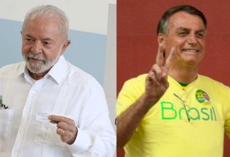 Lula e Bolsonaro após votação neste domingo (Fotos: Rovena Rosa e Tomaz Silva/Agência Brasil/Montagem)