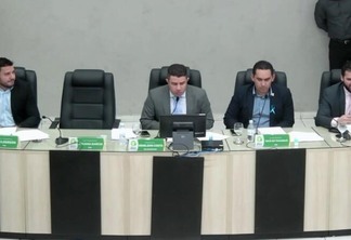 Mesa diretora da Câmara Municipal de Boa Vista (Foto: Reprodução/CMBV)
