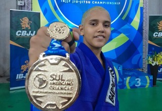 Hallysson Marcelino já foi campeão Sul Americano Crianças da IBJJF (Foto: Divulgação)
