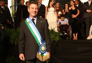 O governador Antonio Denarium durante evento de posse em 1º de janeiro de 2019 (Foto: Arquivo FolhaBV)
