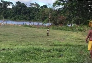 Primeiro ataque na comunidade Palimiú ocorreu em maio de 2021. Força Nacional foi enviada para reforçar a segurança - Foto: Reprodução