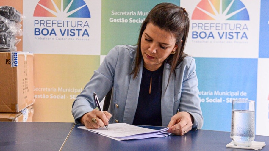 A primeira-dama e secretária de Gestão Social de Boa Vista, Nathália Cortez (Foto: Diane Sampaio/FolhaBV)