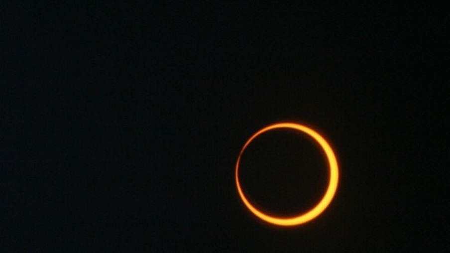 Eclipse solar anular registrado em 20 de maio de 2012 nos EUA. (Foto: NASA/Bill Dunford)