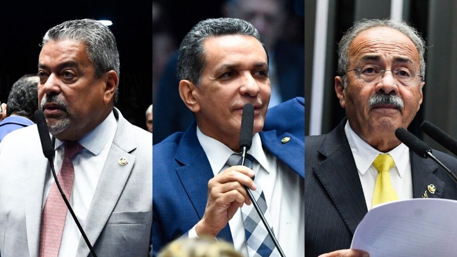 Os senadores de Roraima, Dr, Hiran, Mecias de Jesus e Chico Rodrigues (Fotos: Roque de Sá/Agência Senado)
