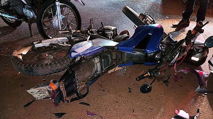 Moto envolvida no acidente (Foto: Divulgação) 