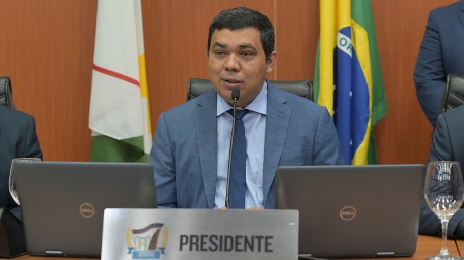 O presidente da Assembleia Legislativa, deputado Soldado Sampaio (Foto : Jader Souza/SupCom-ALE-RR)