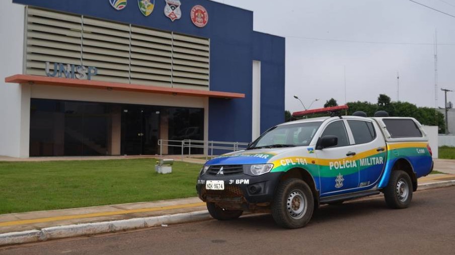 Policial foi levado à delegacia de Vilhena, em Rondônia (Foto: Divulgação)