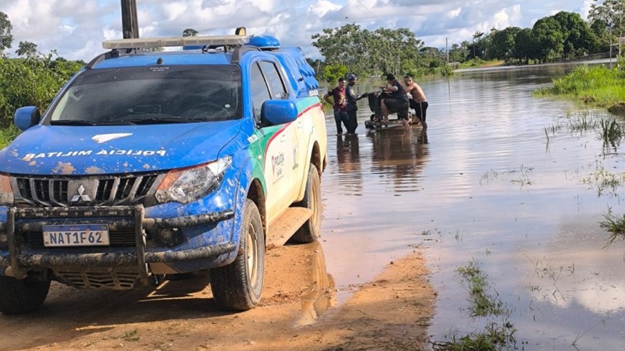 Resgate foi realizado pela Polícia Militar de Roraima (Foto: Divulgação/PMRR)