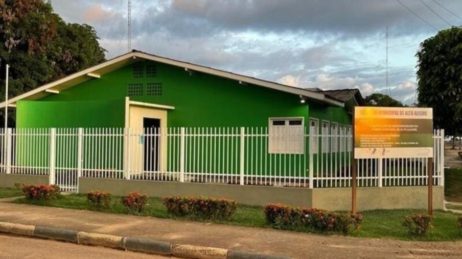 Sede da Câmara Municipal de Alto Alegre, no interior de Roraima (Foto: Divulgação)