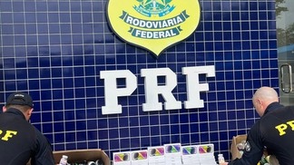 Carga foi apreendida pela PRF (Foto: Divulgação/PRF)