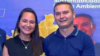 James Batista, prefeito de São Luiz, e Paula Batista, esposa e pré-candidata a prefeita de Rorainópolis (Foto: Arquivo pessoal)