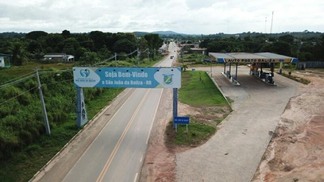 Entrada do município de São João da Baliza (Foto: Secom-RR)