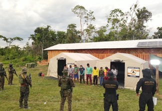 Atuação das Forças Armadas no território yanomami (Foto: Divulgação/Forças Armadas)