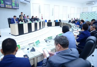 Plenário da Câmara Municipal de Boa Vista nesta terça-feira (Foto: Reynesson Damasceno/CMBV)