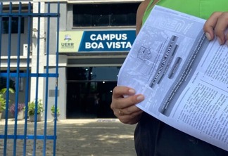 A prova foi aplicada em escolas da capital, além dos campi da UERR - Foto: Vanessa Fernandes/FolhaBV