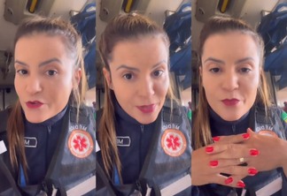 Médica Leidiana Nobles explica no vídeo como deve ser realizado o procedimento em casos de parada cardiorrespiratória - (Foto: Reprodução/Instagram)