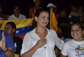Maria Corina Machado venceu as primárias da eleição na Venezuela (Foto: Carlos Diaz)