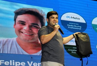 Evento oferece capacitação prática conduzida por Felipe Ventura, especialista em marketing da Meta. (Foto: reprodução/Facesp)
