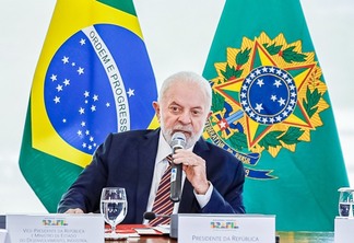 O presidente Luiz Inácio Lula da Silva em reunião sobre a Crise Yanomami, nesta terça-feira (Foto: Ricardo Stuckert/PR)