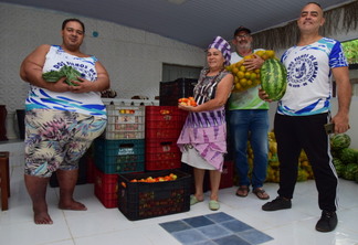 Doação deve atender mais de 90 famílias da comunidade e pessoas em vulnerabilidade do bairro Bela Vista. (Foto: Nilzete Franco/FolhaBV)