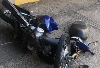 Motocicleta envolvida no acidente (Foto: Divulgação) 