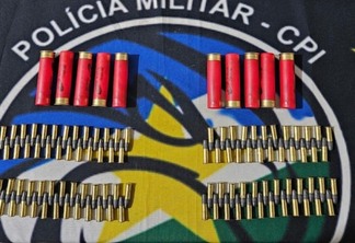 Munições foram apreendidas pela Polícia Militar (Foto: Divulgação/PMRR)